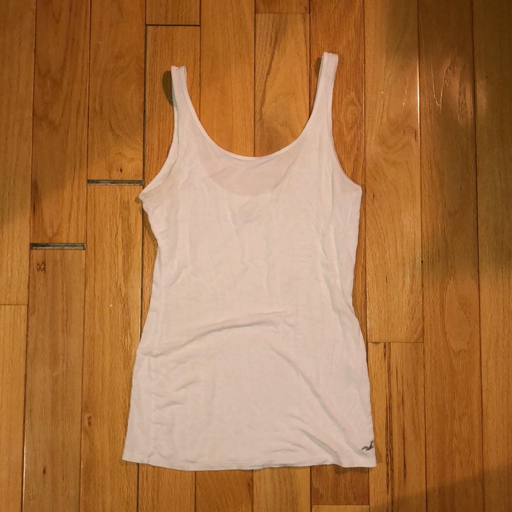 Loose soft white tank top
